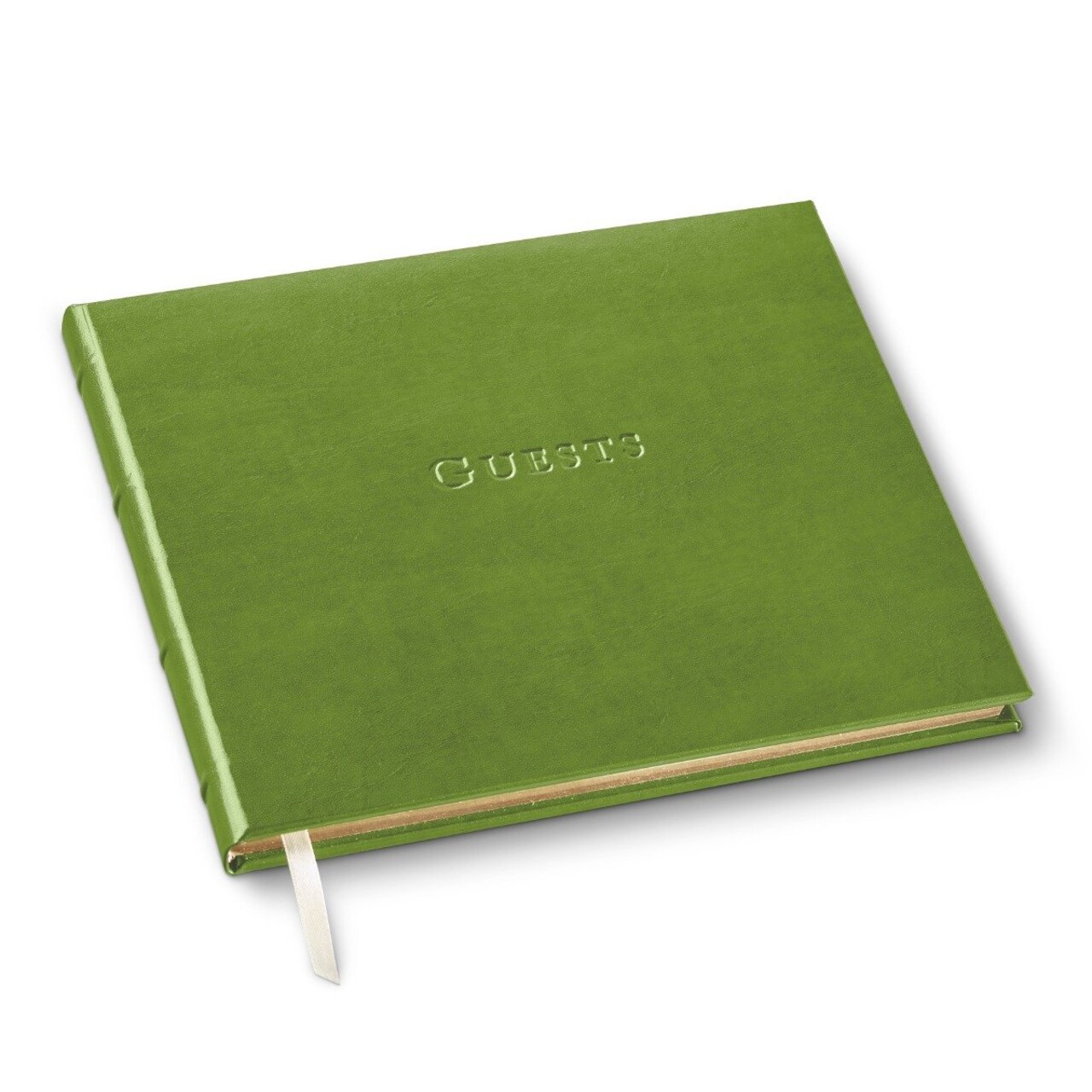 Gallery Leather Birthday Guest Book for Party Celebrations - Hardcover, Bound Leather Sign in Guest Book with 192 Lined Pages for Messages & Photos - 7" x 9"